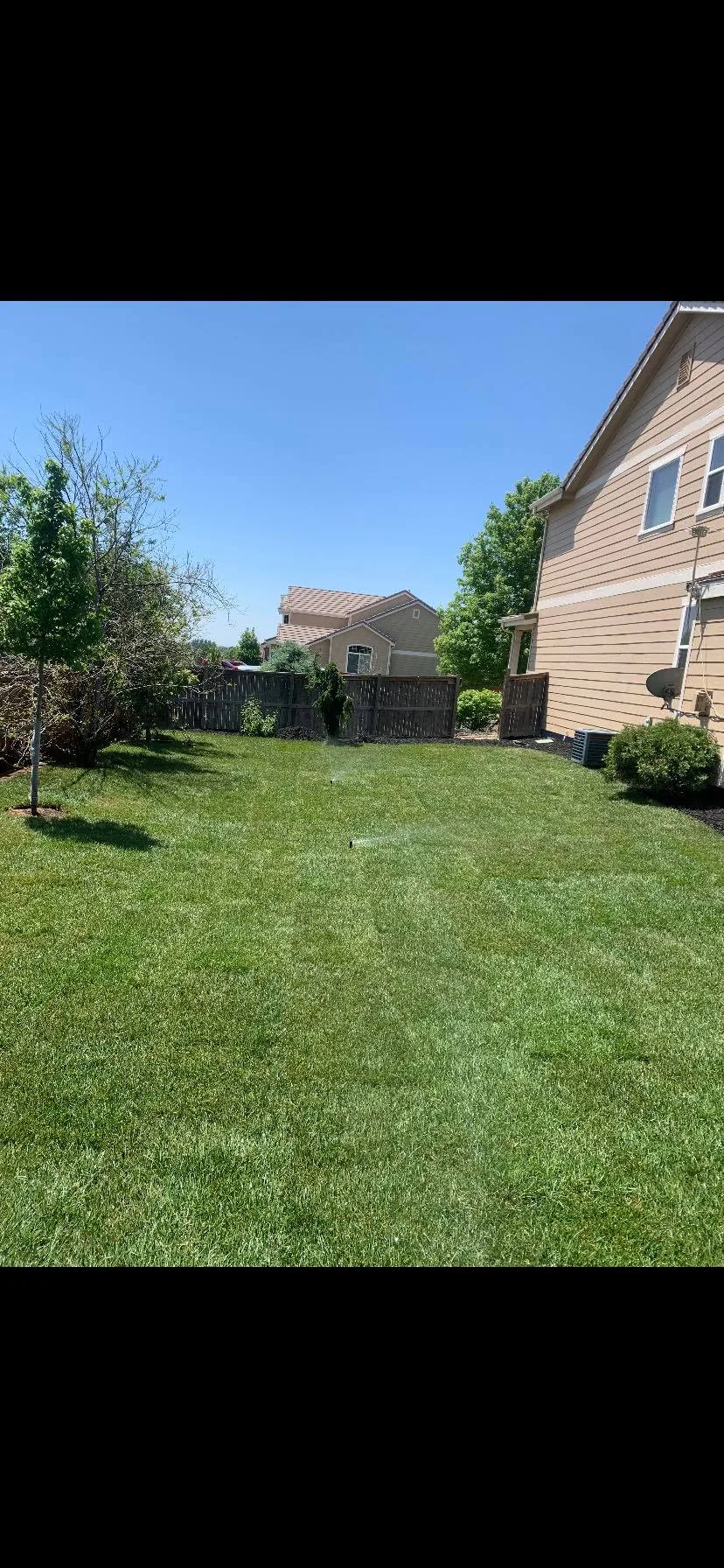 Residential landscaping project in the Denver metro area